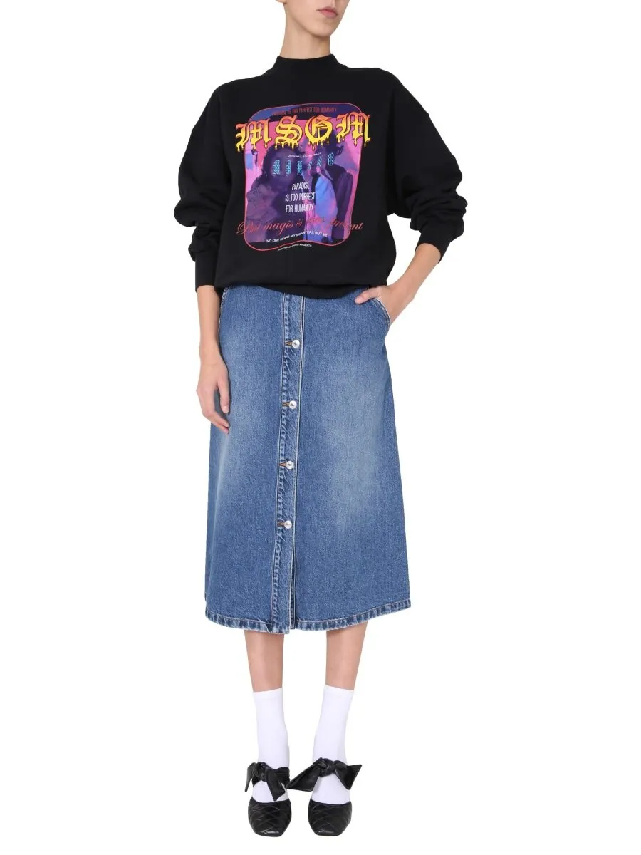 X Dario Argento Quote Print Sweatshirt