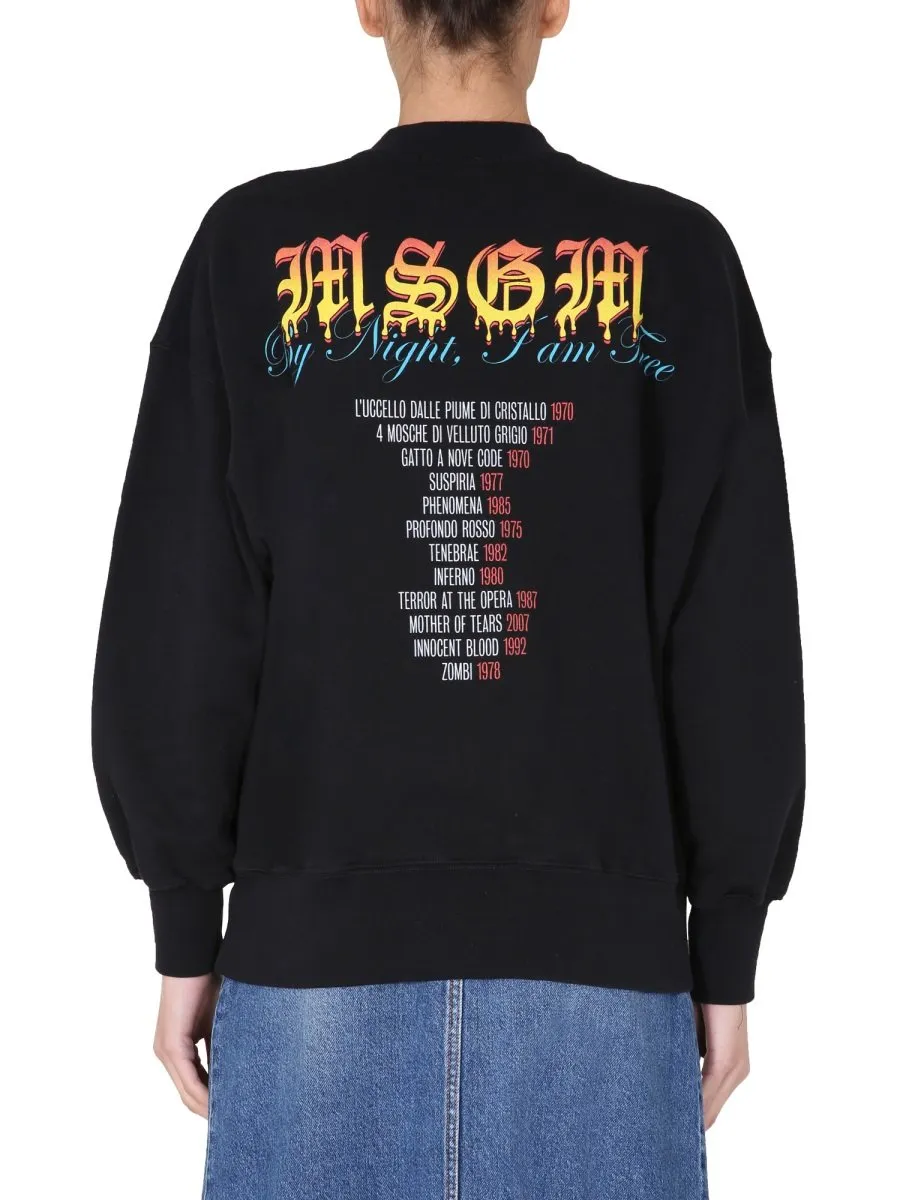 X Dario Argento Quote Print Sweatshirt