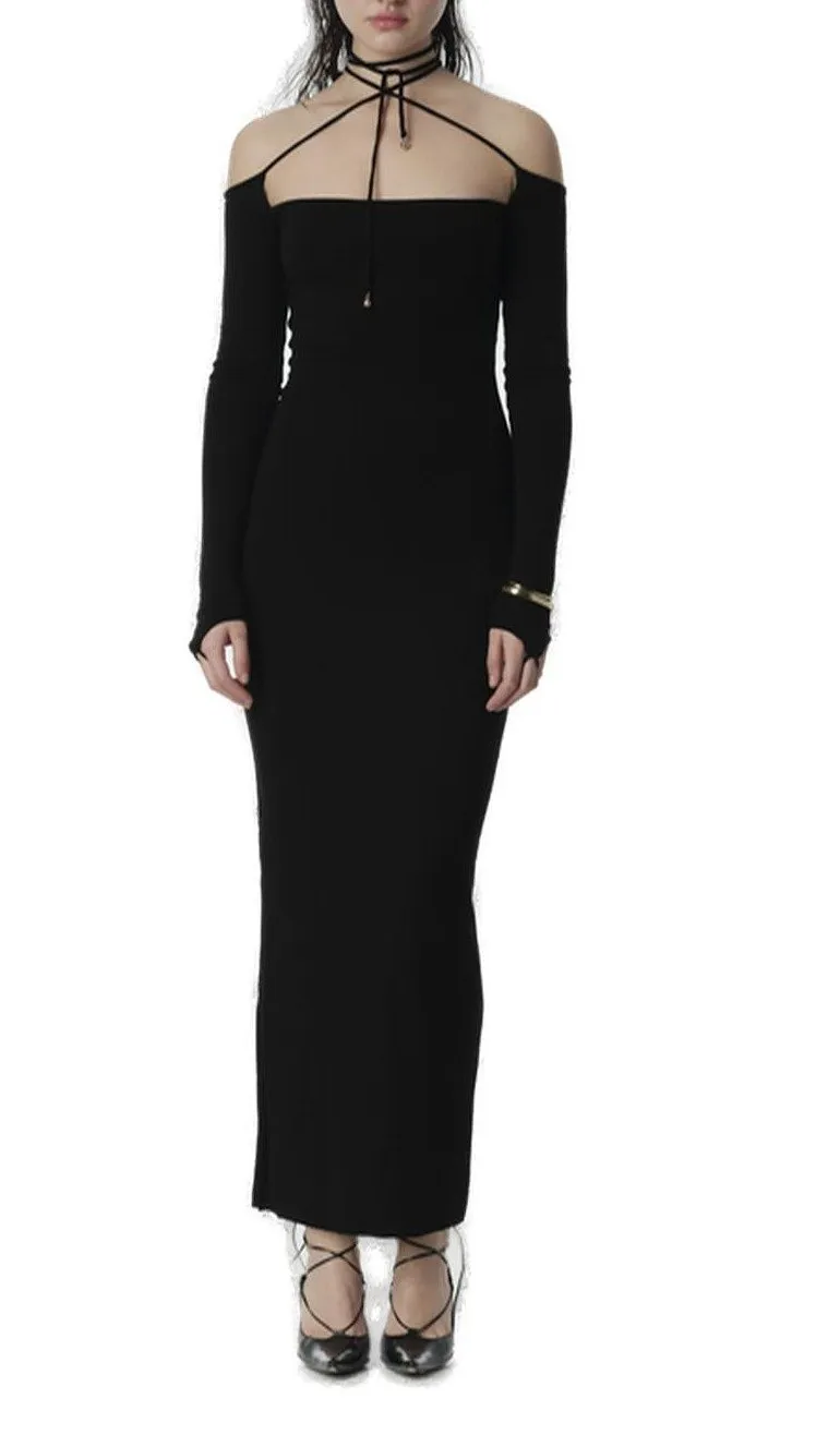 Connie String Fastened Long Dress