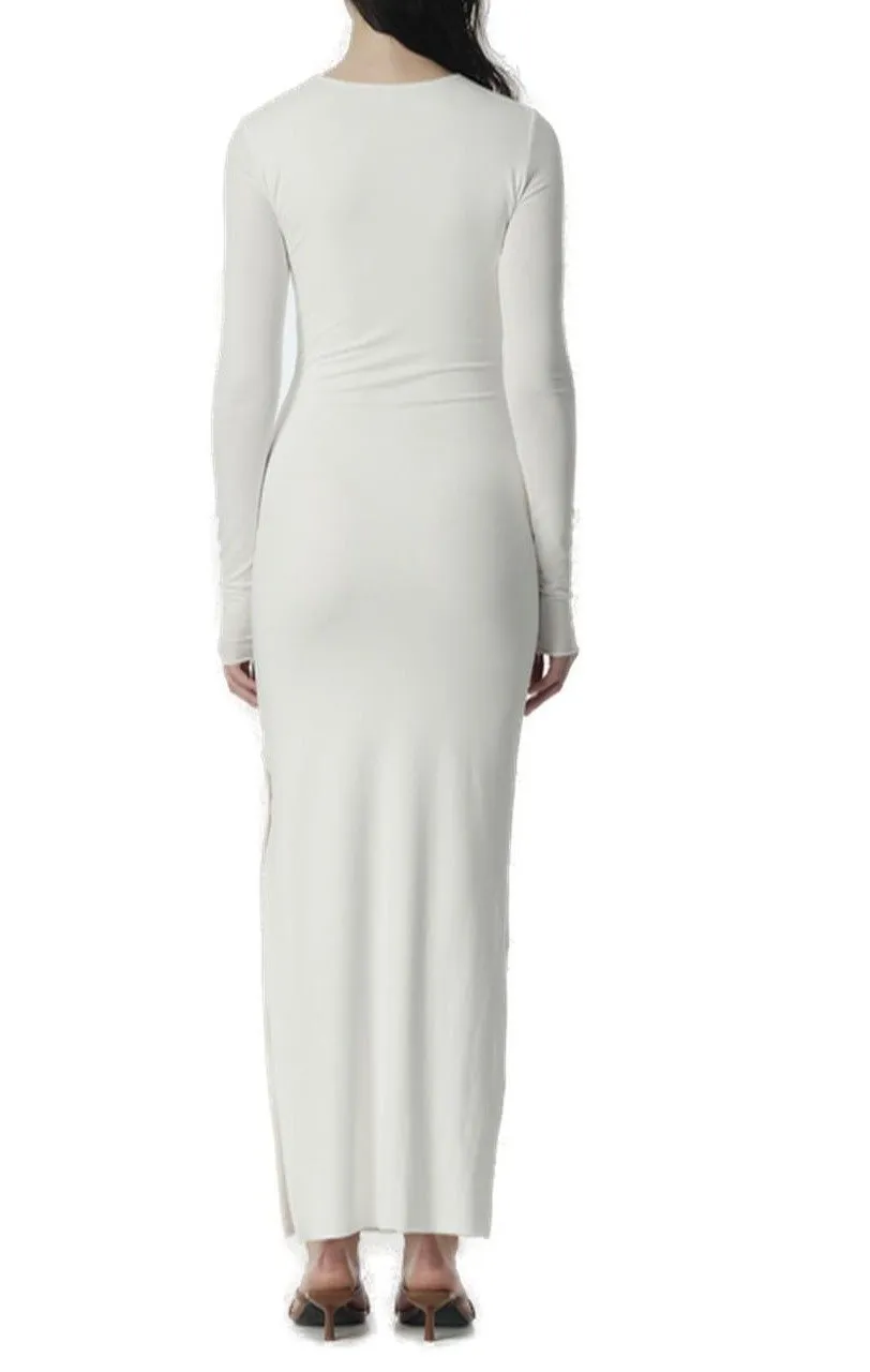 Mary Jean Chain-Linked Cut-Out Midi Dress