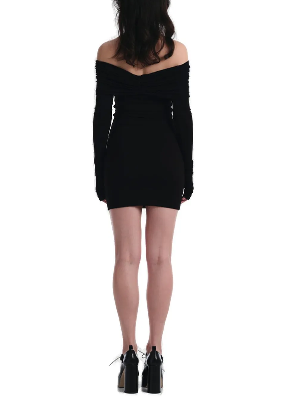 Amara Buckle 2.6 Off-Shoulder Mini Dress