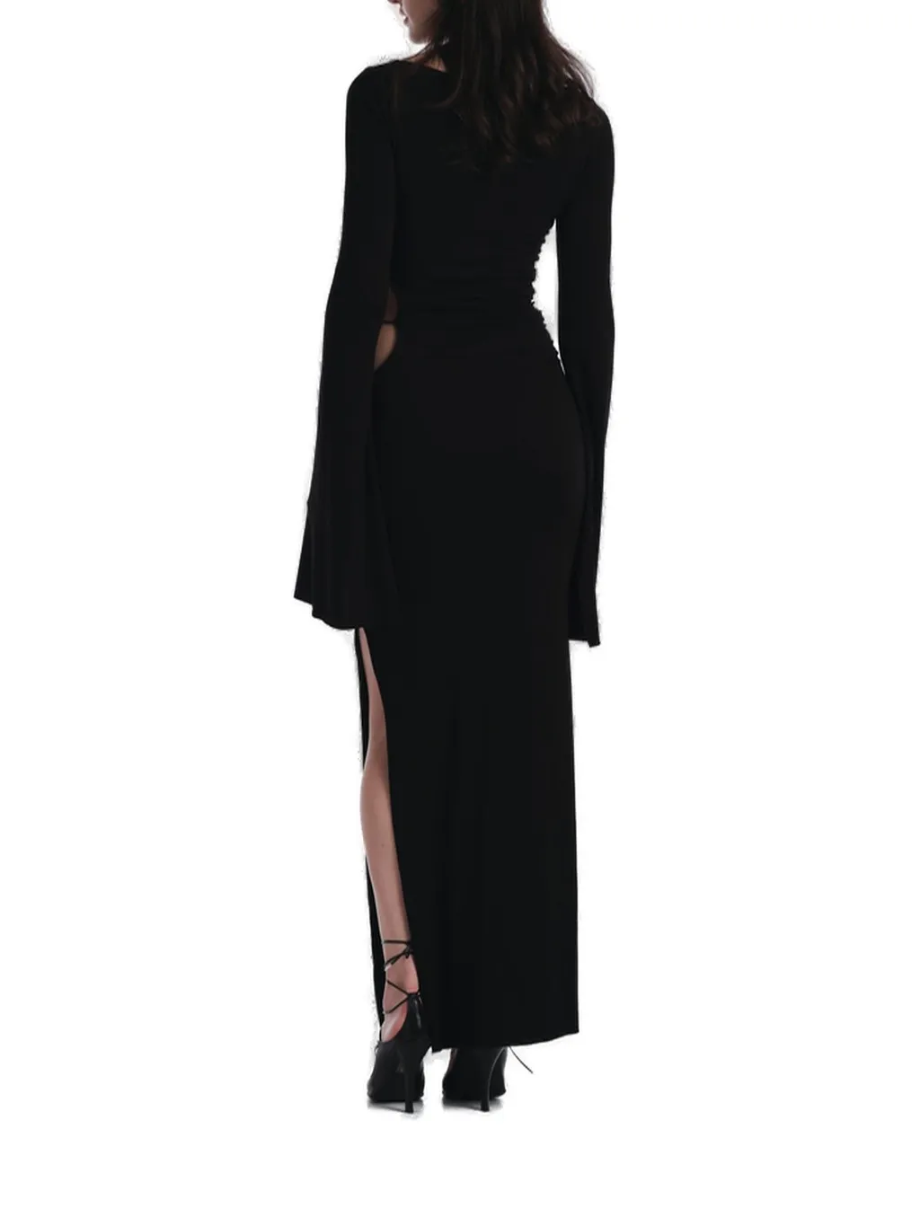 Paloma Floral-Appliqué Jersey Maxi Dress