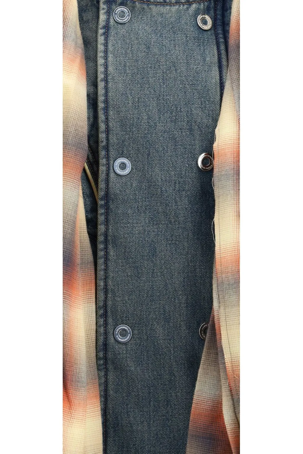 Quilted Denim Jacket With Scarf