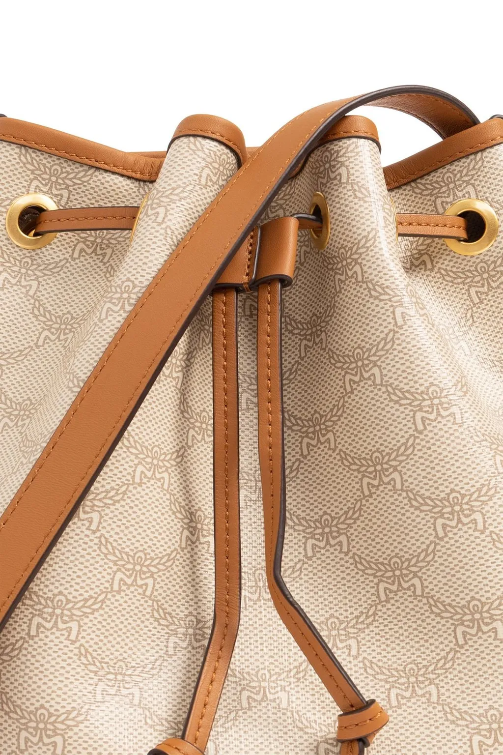 Dessau Logo Printed Drawstring Bucket Bag