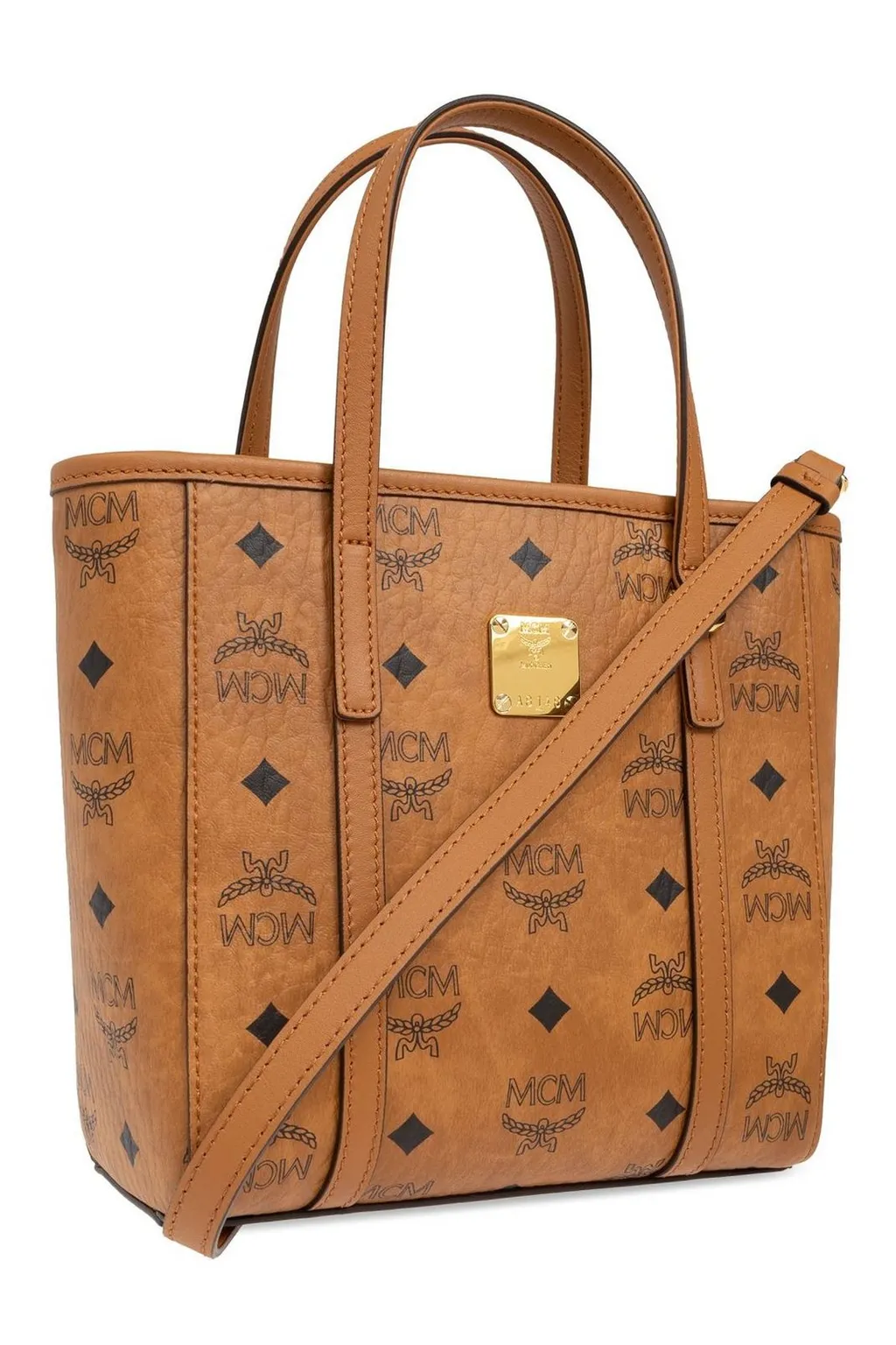 Monogrammed Logo Plaque Tote Bag