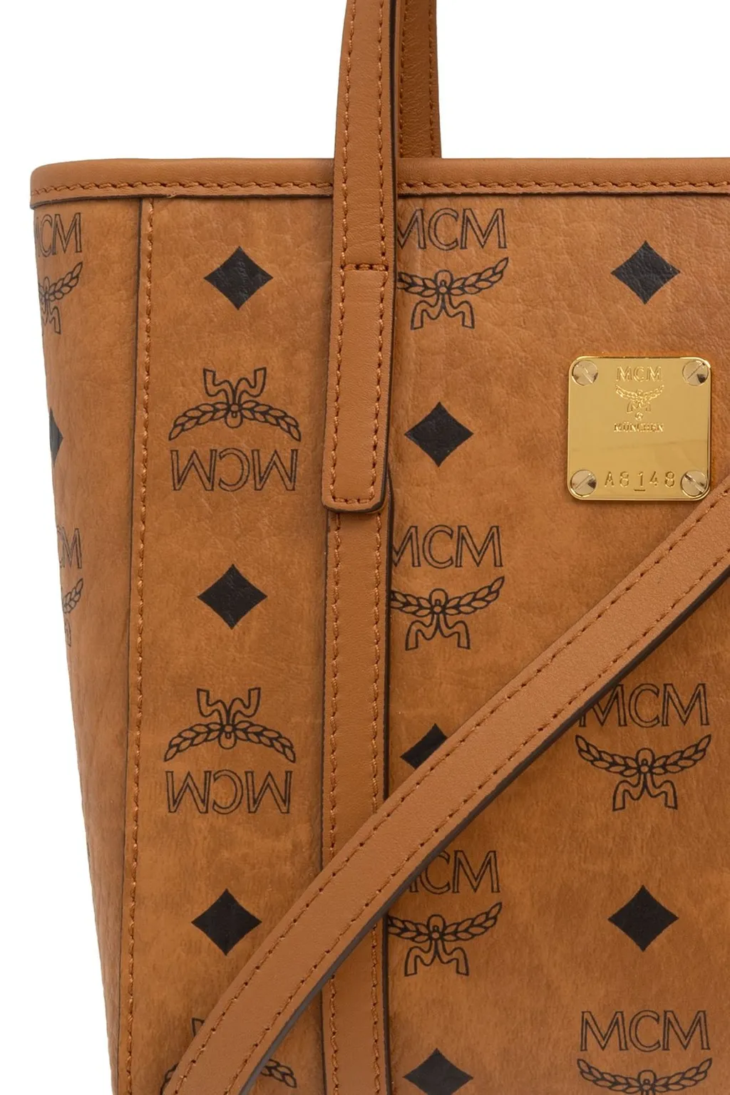 Monogrammed Logo Plaque Tote Bag