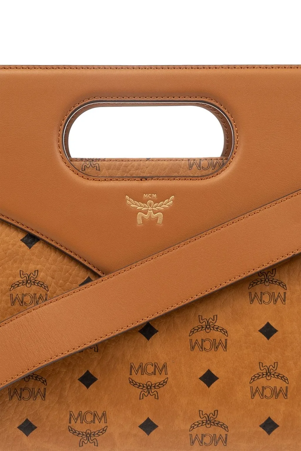 Medium Diamond Visetos Top Handle Bag