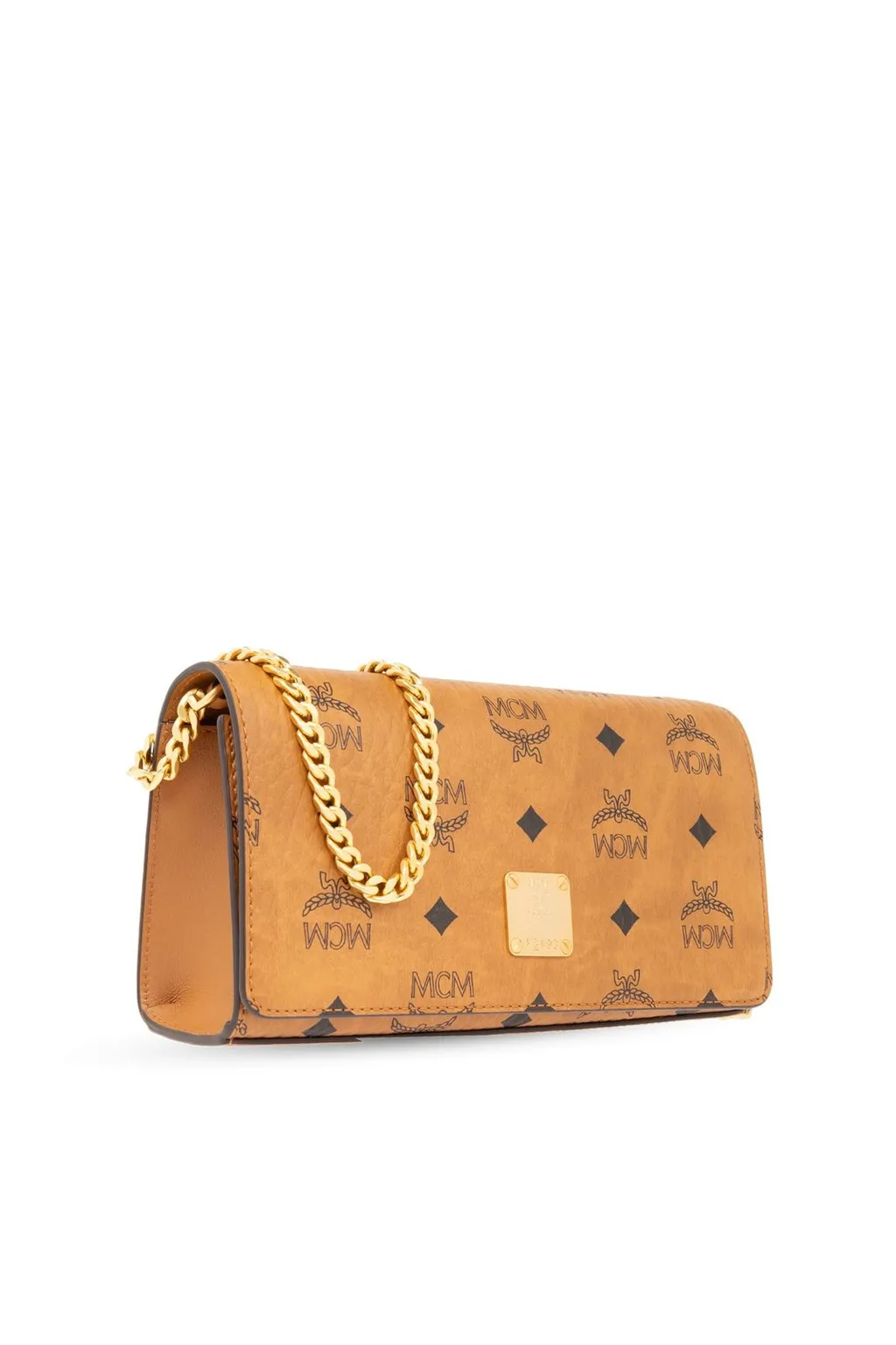 Logo-Engraved Chain-Linked Shoulder Bag