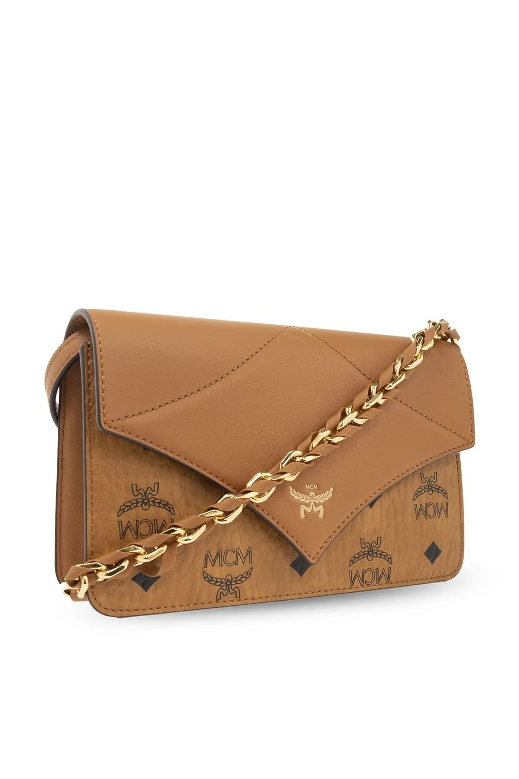 Diamond Visetos Foldover Top Mini Shoulder Bag