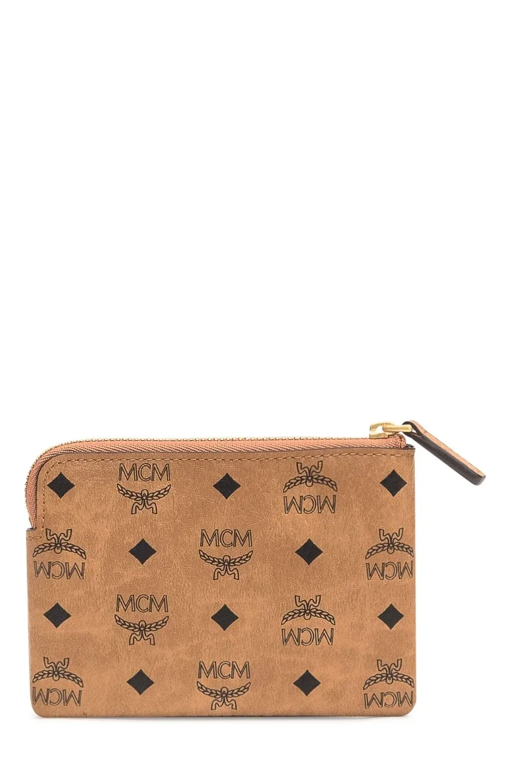 Logo Plaque Zipped Cardholder