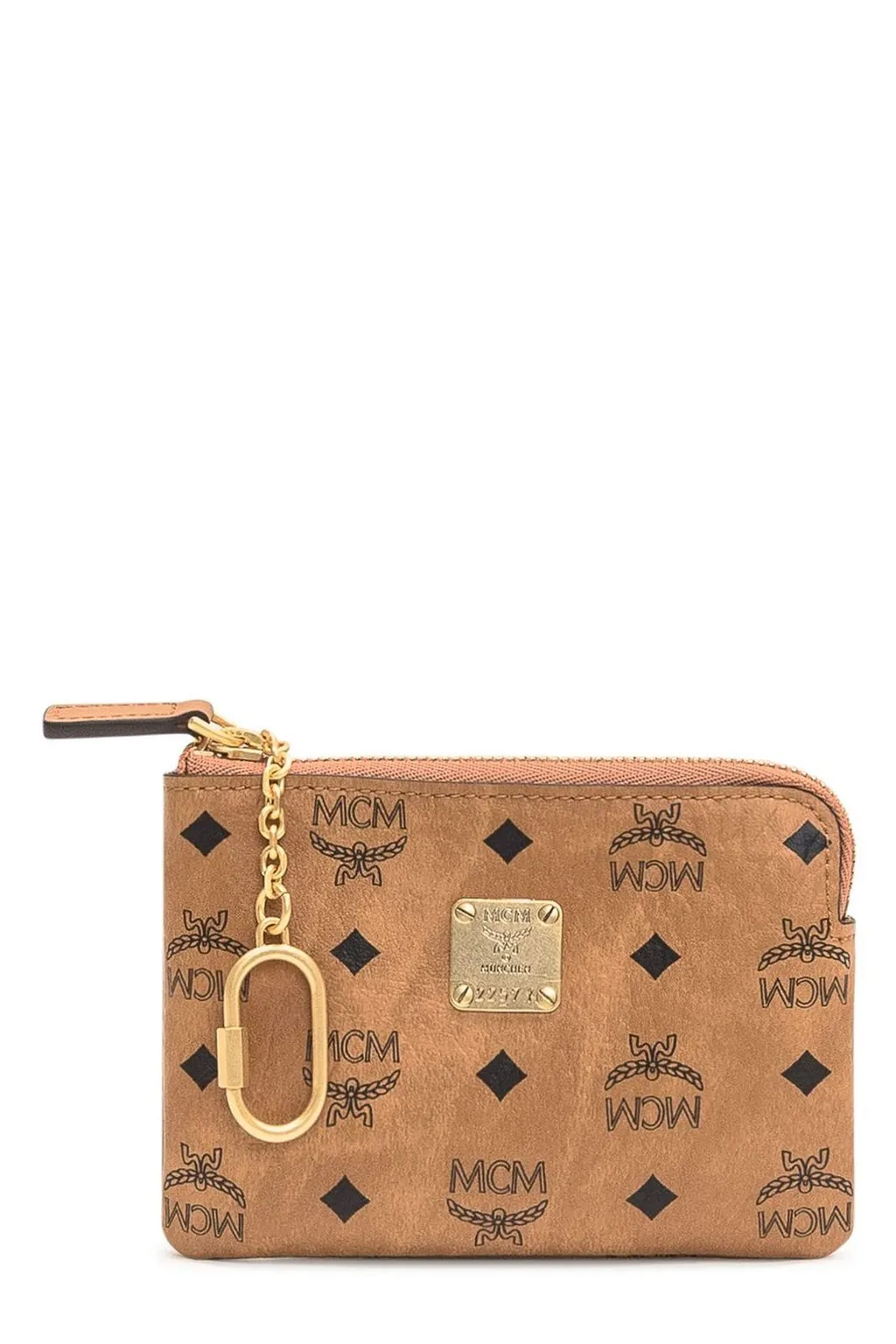 Logo Plaque Zipped Cardholder