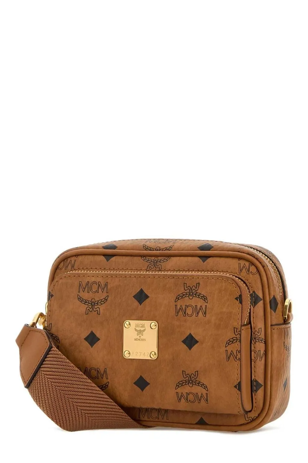 Aren Printed Zipped Crossbody Bag
