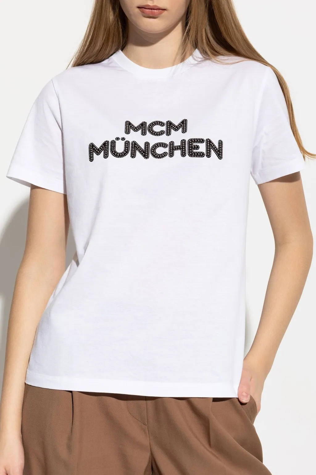 Logo Stud-Embellished Crewneck T-Shirt