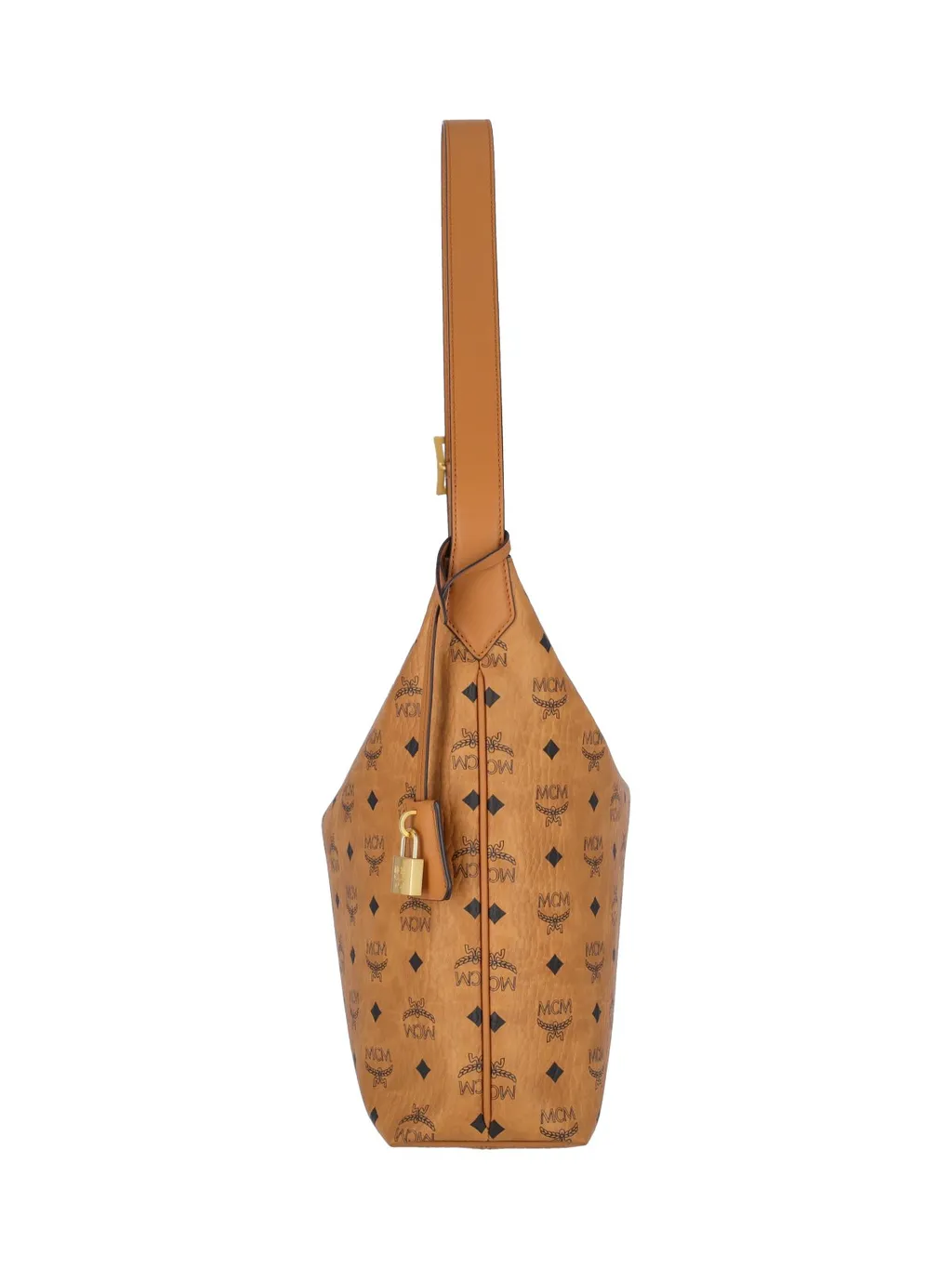 Large Aren Visetos-Printed Zipped Shoulder Bag