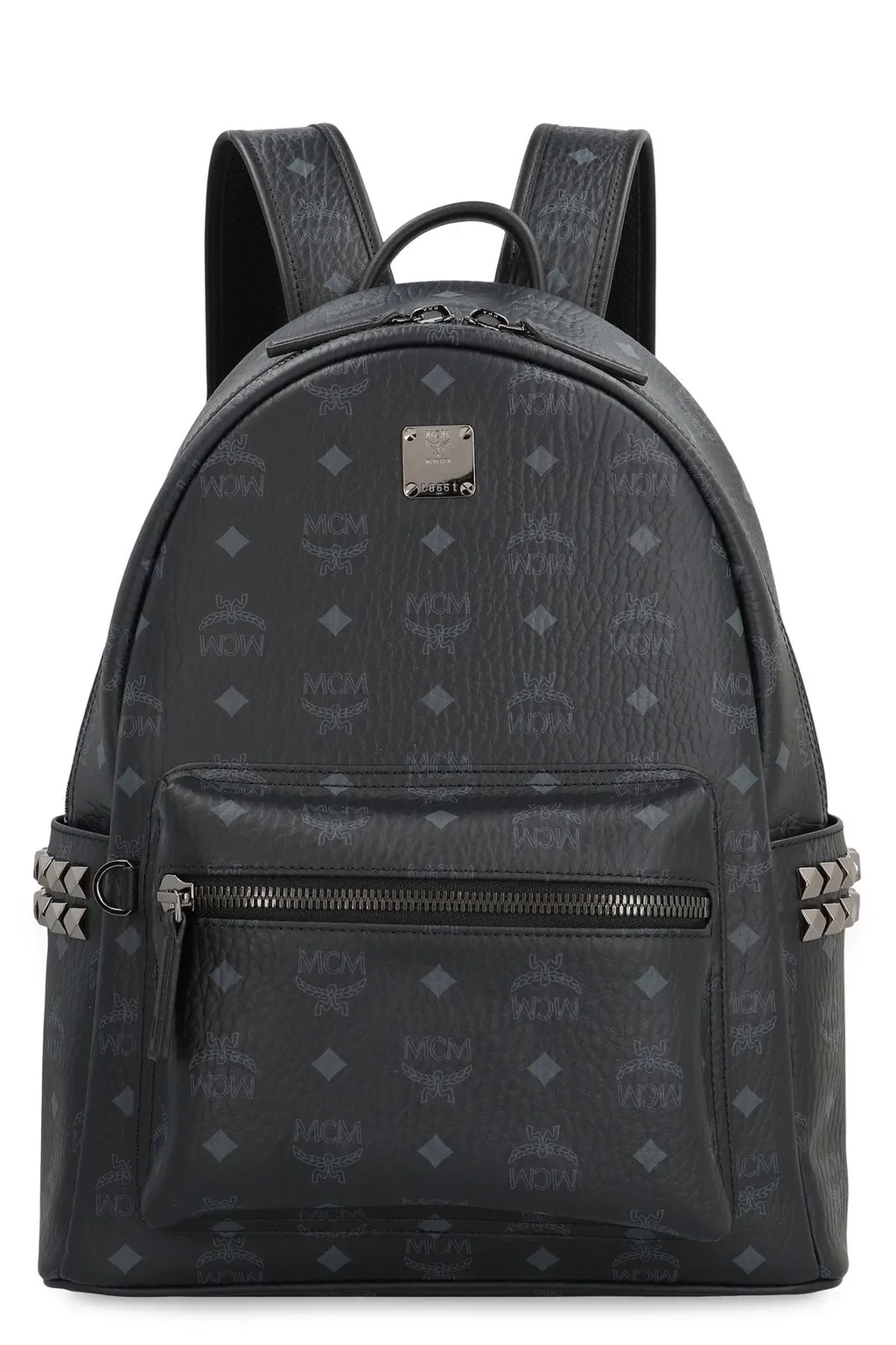 All-Over Logo-Printed Zipped Backpack