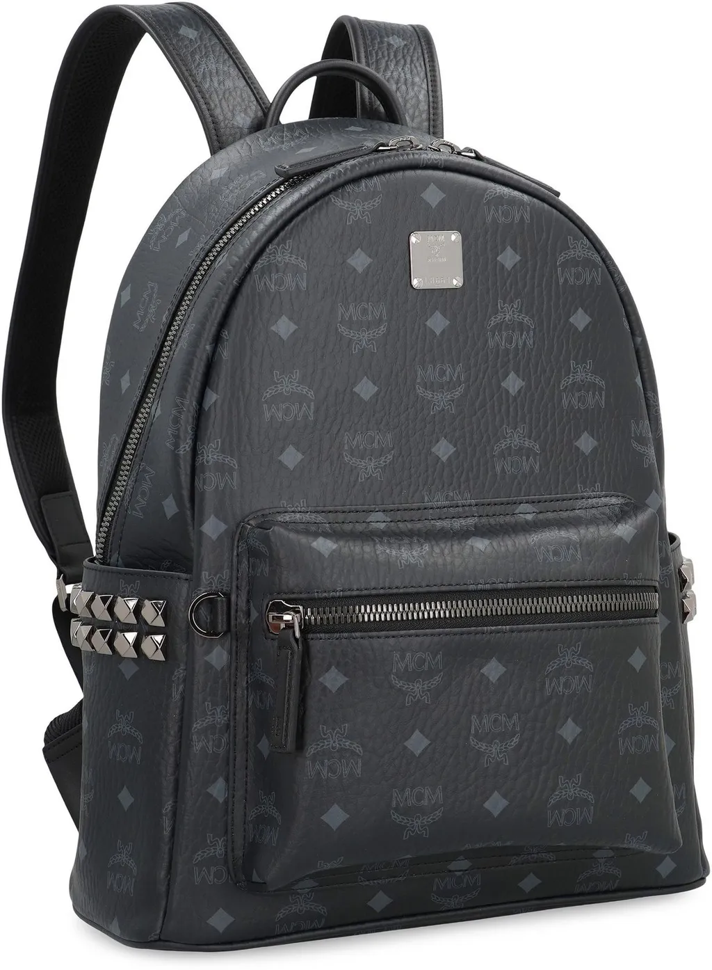 All-Over Logo-Printed Zipped Backpack
