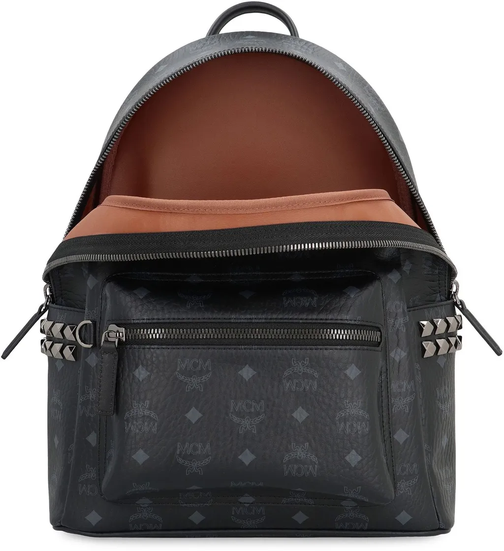 All-Over Logo-Printed Zipped Backpack