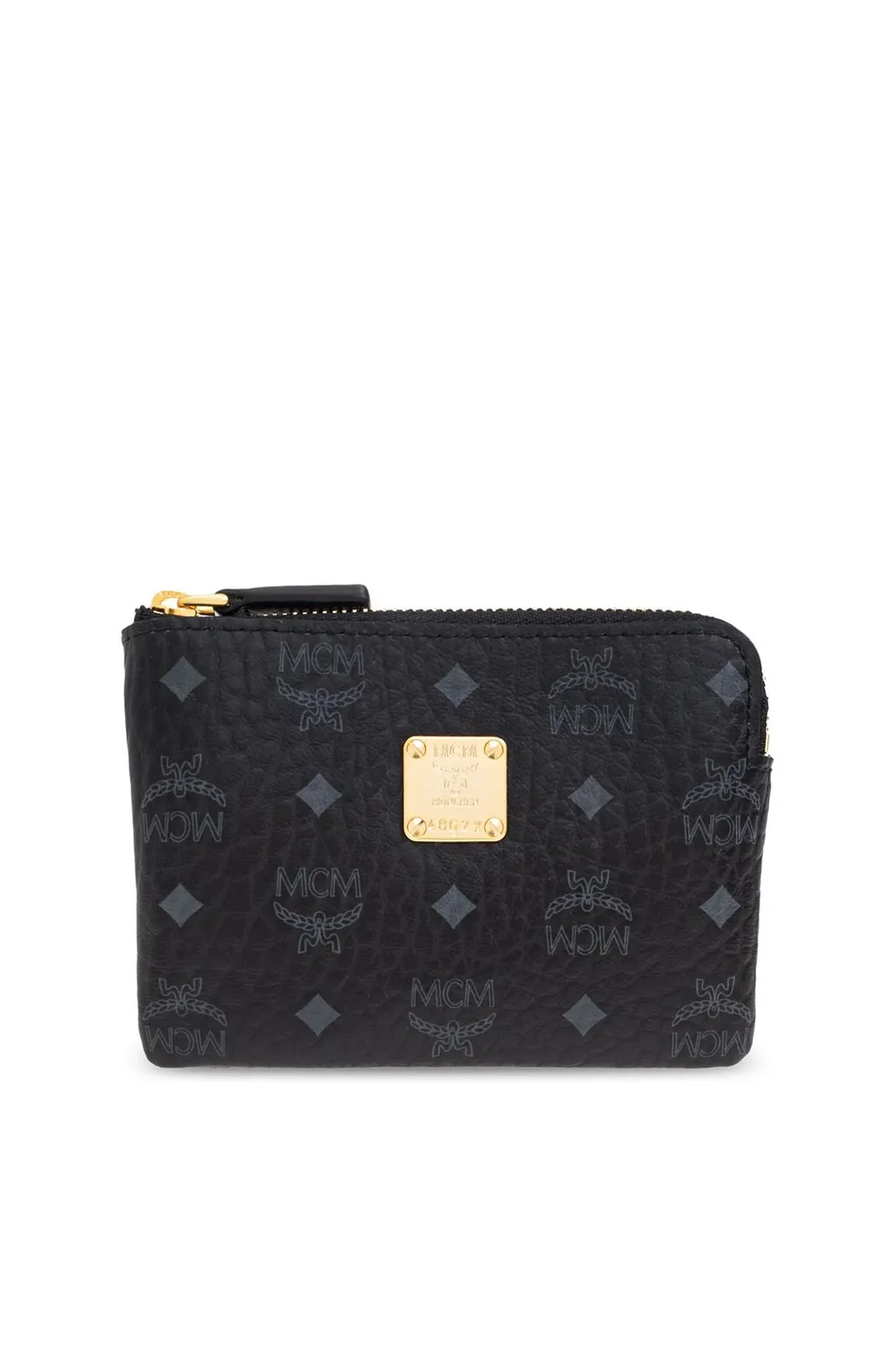 Logo Plaque Zipped Cardholder