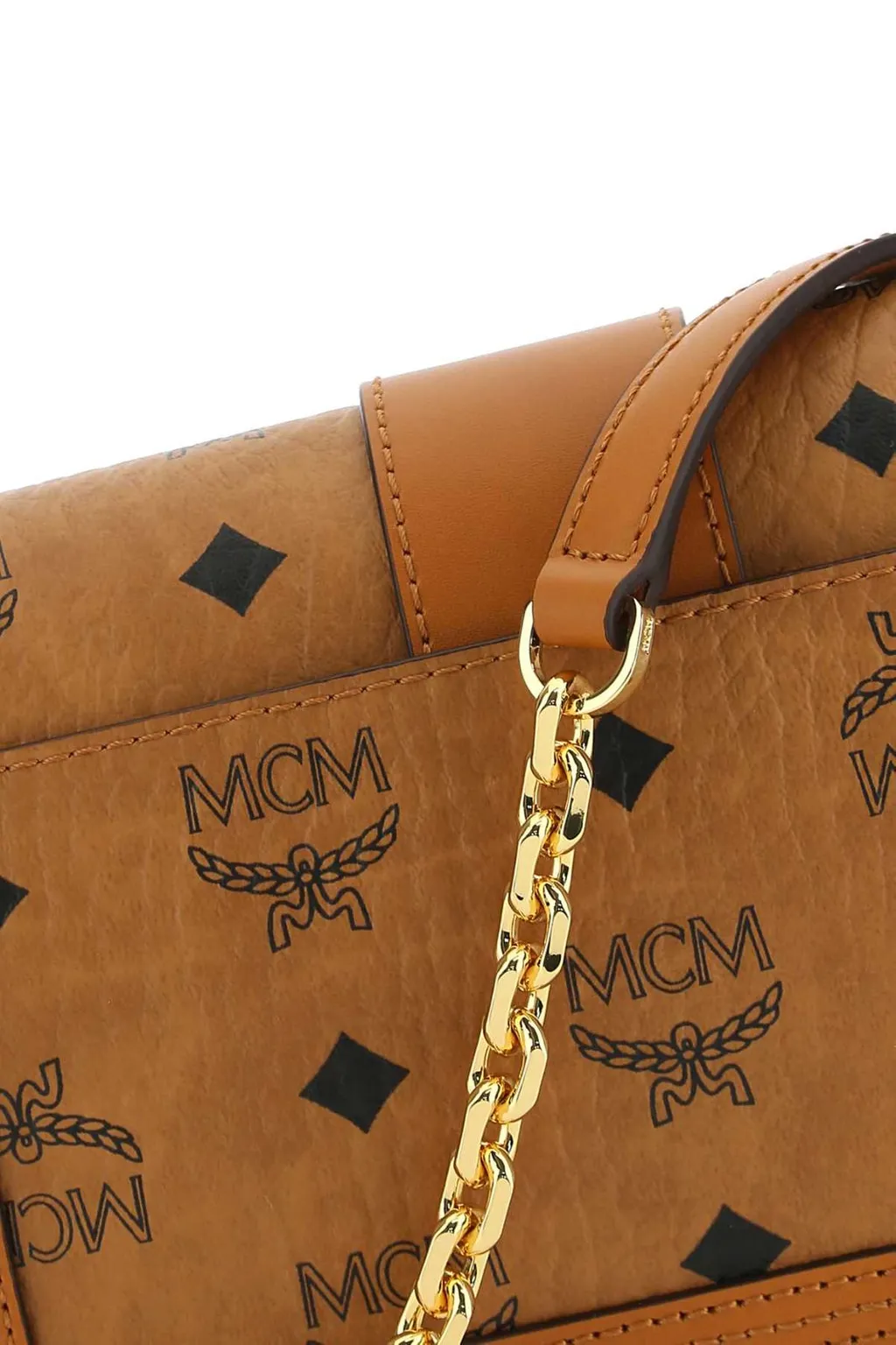 Logo Detailed Chained Shoulder Bag