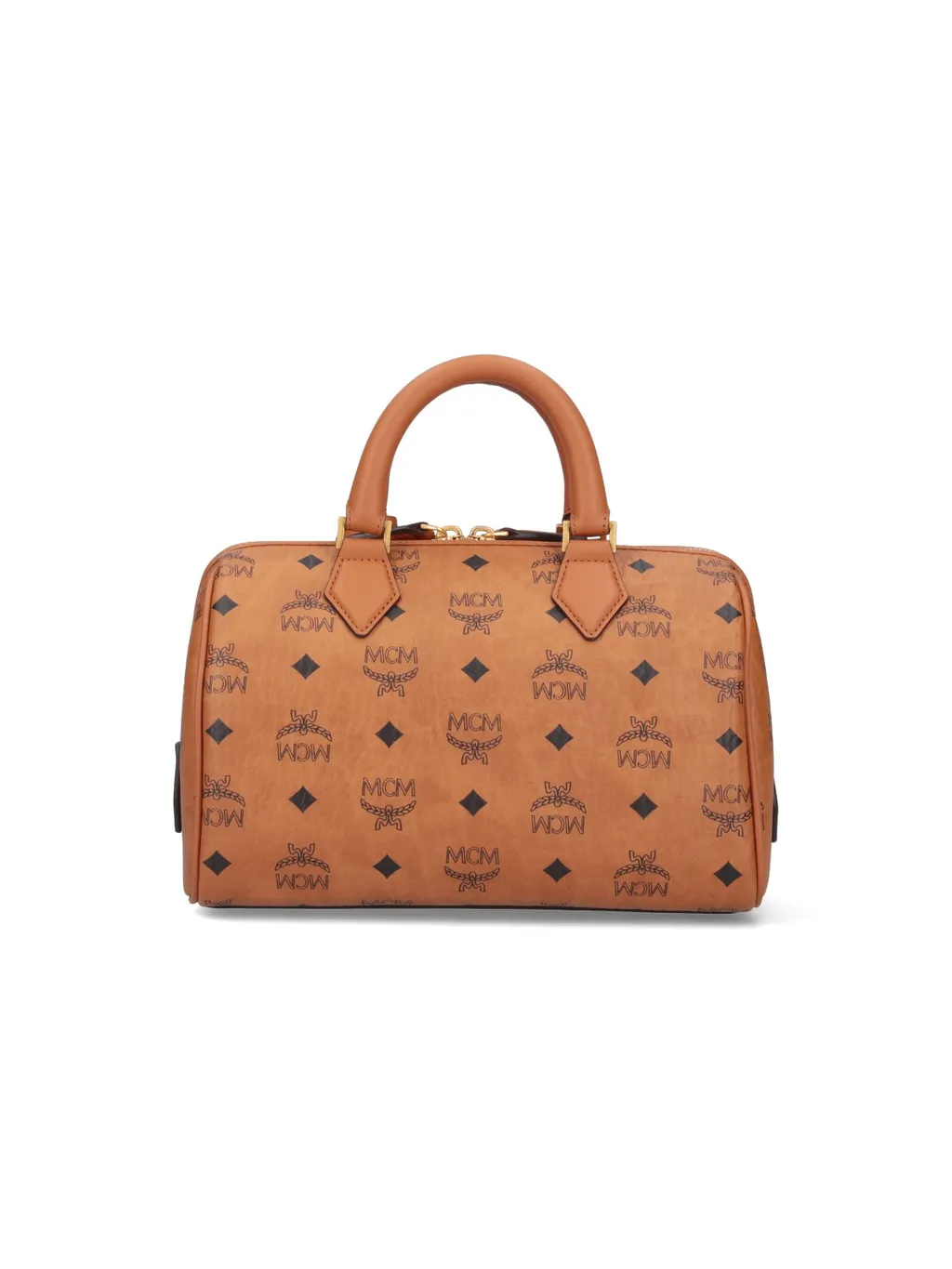 All-Over Logo Printed Zip-Up Tote Bag