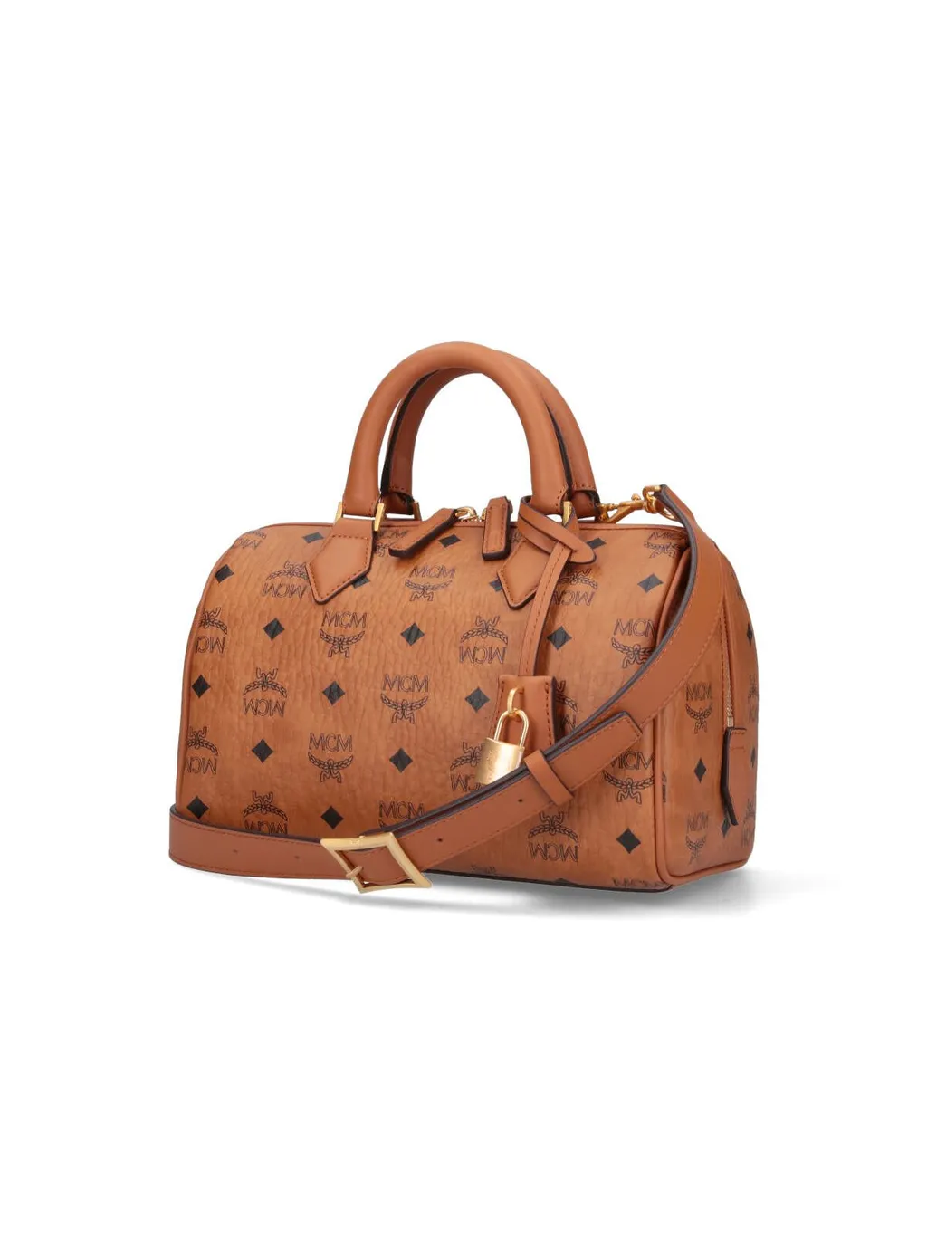 All-Over Logo Printed Zip-Up Tote Bag