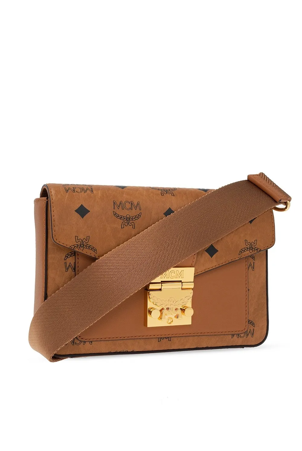 Millie Visetos Logo Printed Small Crossbody Bag