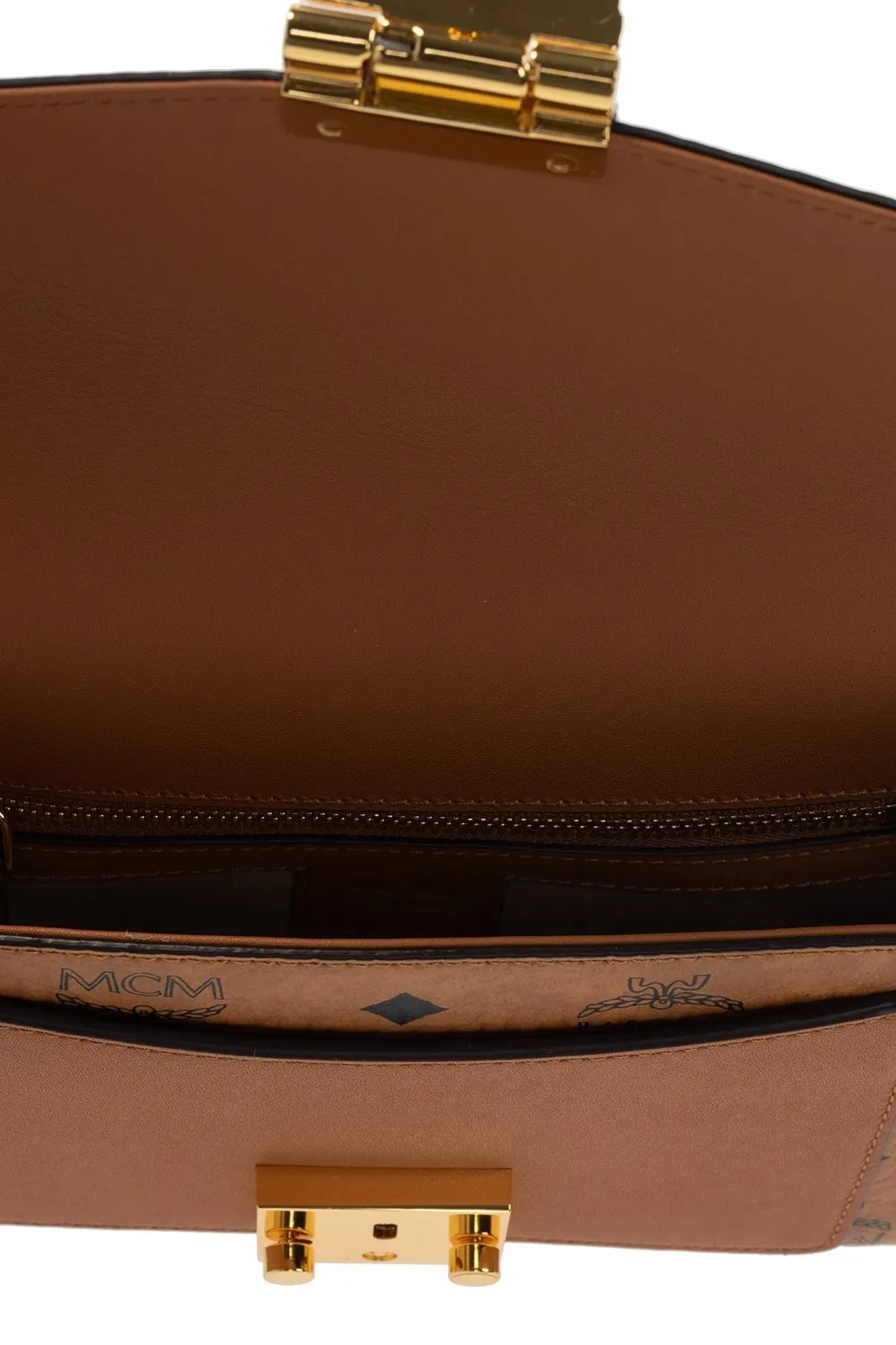 Millie Visetos Logo Printed Small Crossbody Bag