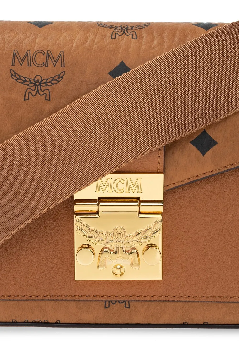 Millie Visetos Logo Printed Small Crossbody Bag