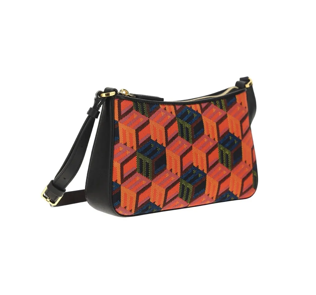 Monogram Zip-Up Mini Shoulder Bag
