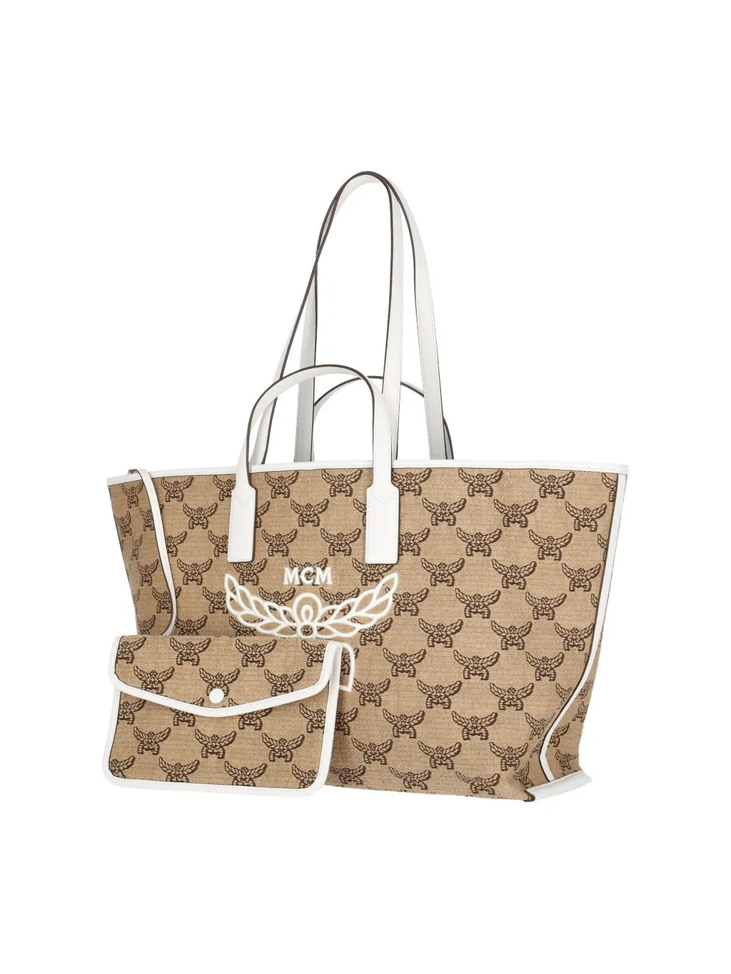 Monogrammed Logo Detailed Tote Bag