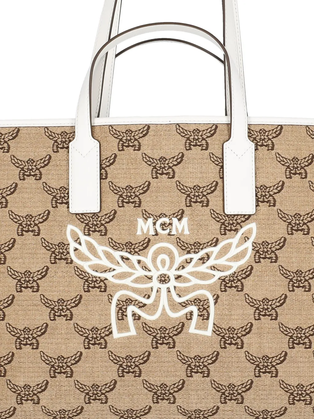 Monogrammed Logo Detailed Tote Bag