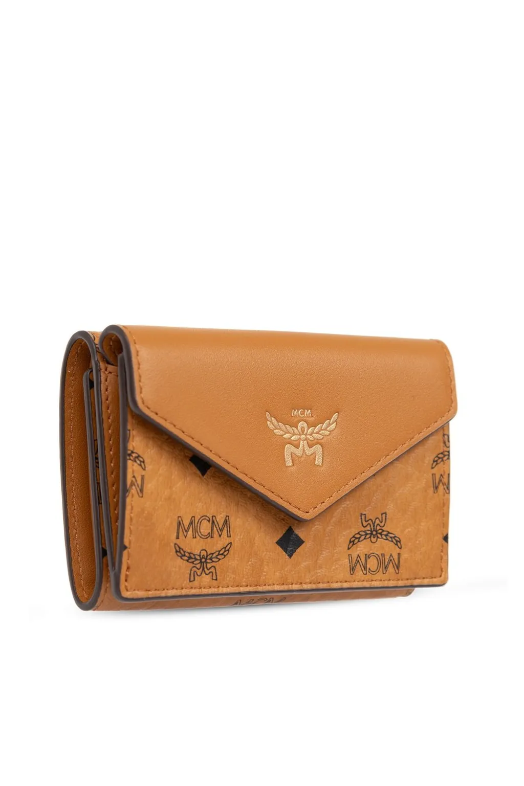Logo Embossed Foldover Wallet