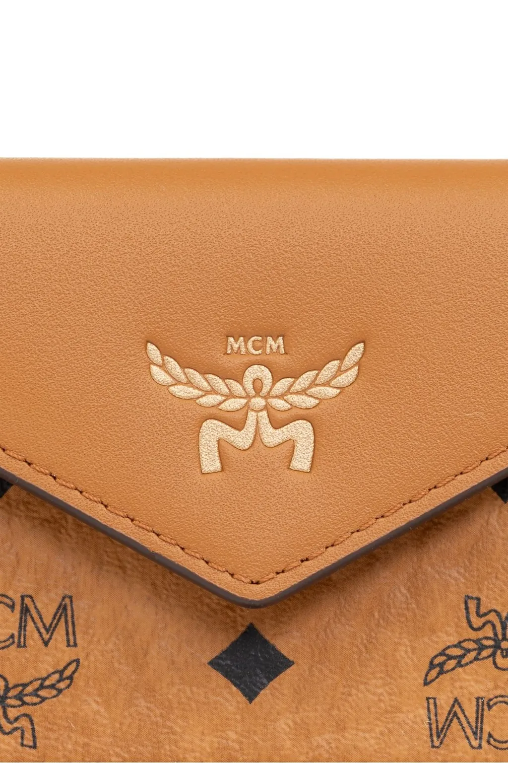 Logo Embossed Foldover Wallet