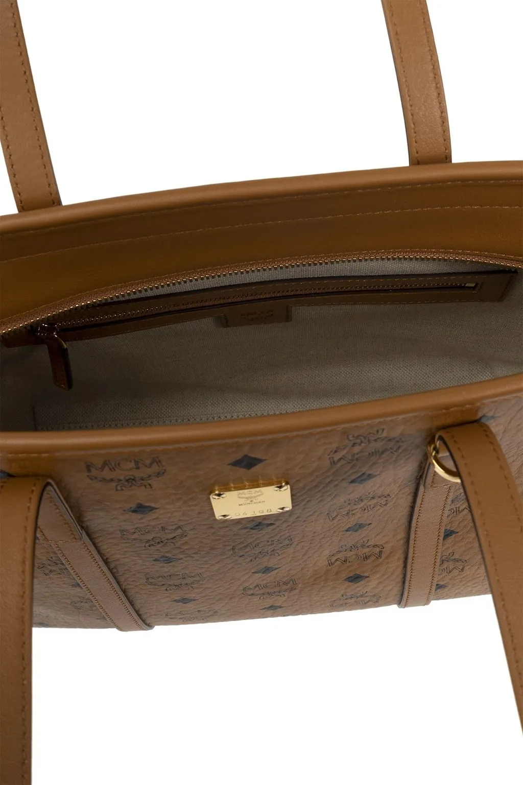Monogrammed Logo Plaque Tote Bag