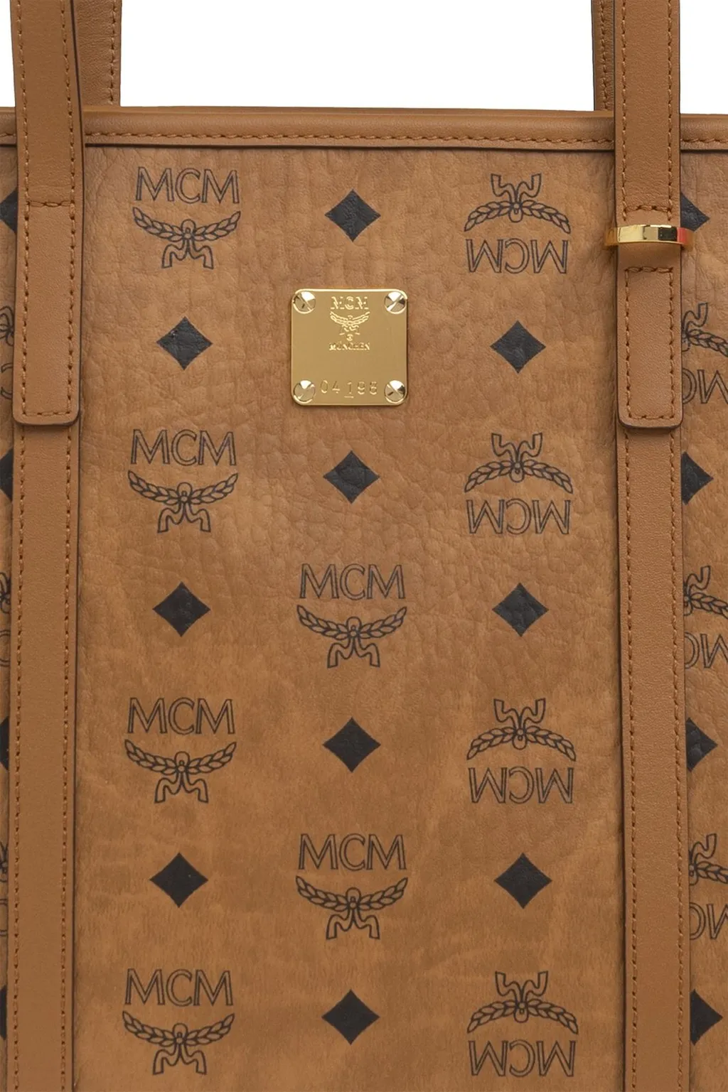 Monogrammed Logo Plaque Tote Bag