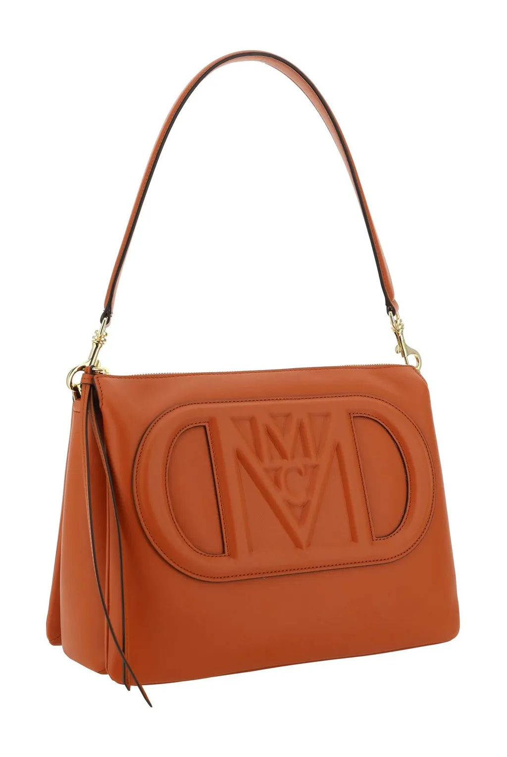 Travia Logo Embossed Medium Top Handle Bag