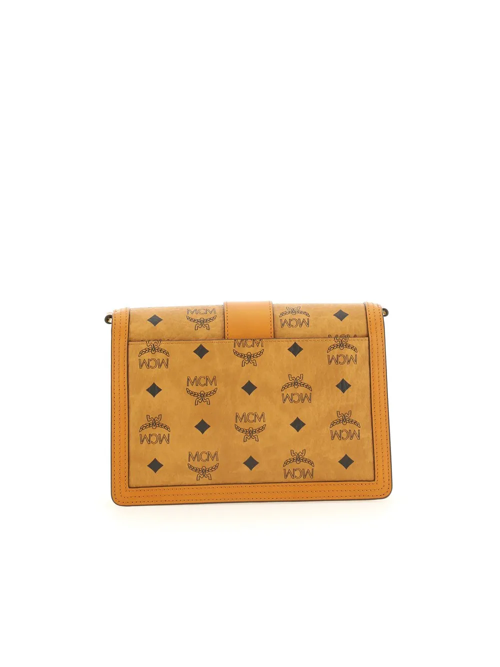 Logo Printed Foldover Top Crossbody Bag