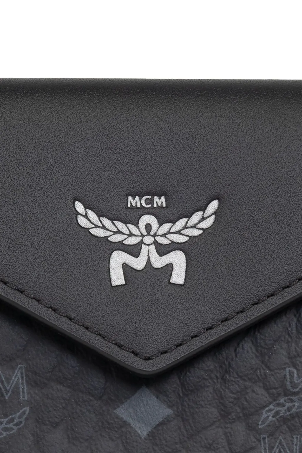 Logo Embossed Foldover Wallet