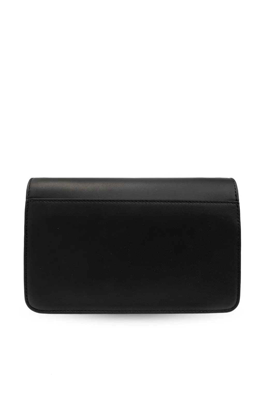 Logo Printed Chain-Linked Shoulder Bag