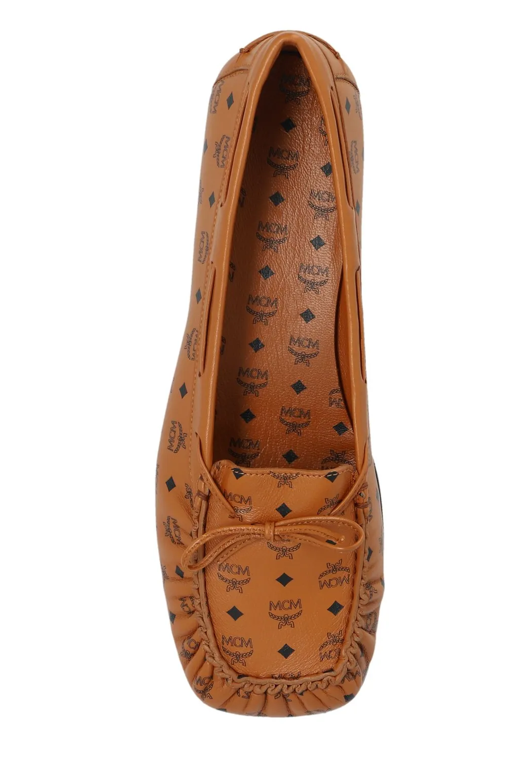 Monogram Printed Bow-Detailed Loafers
