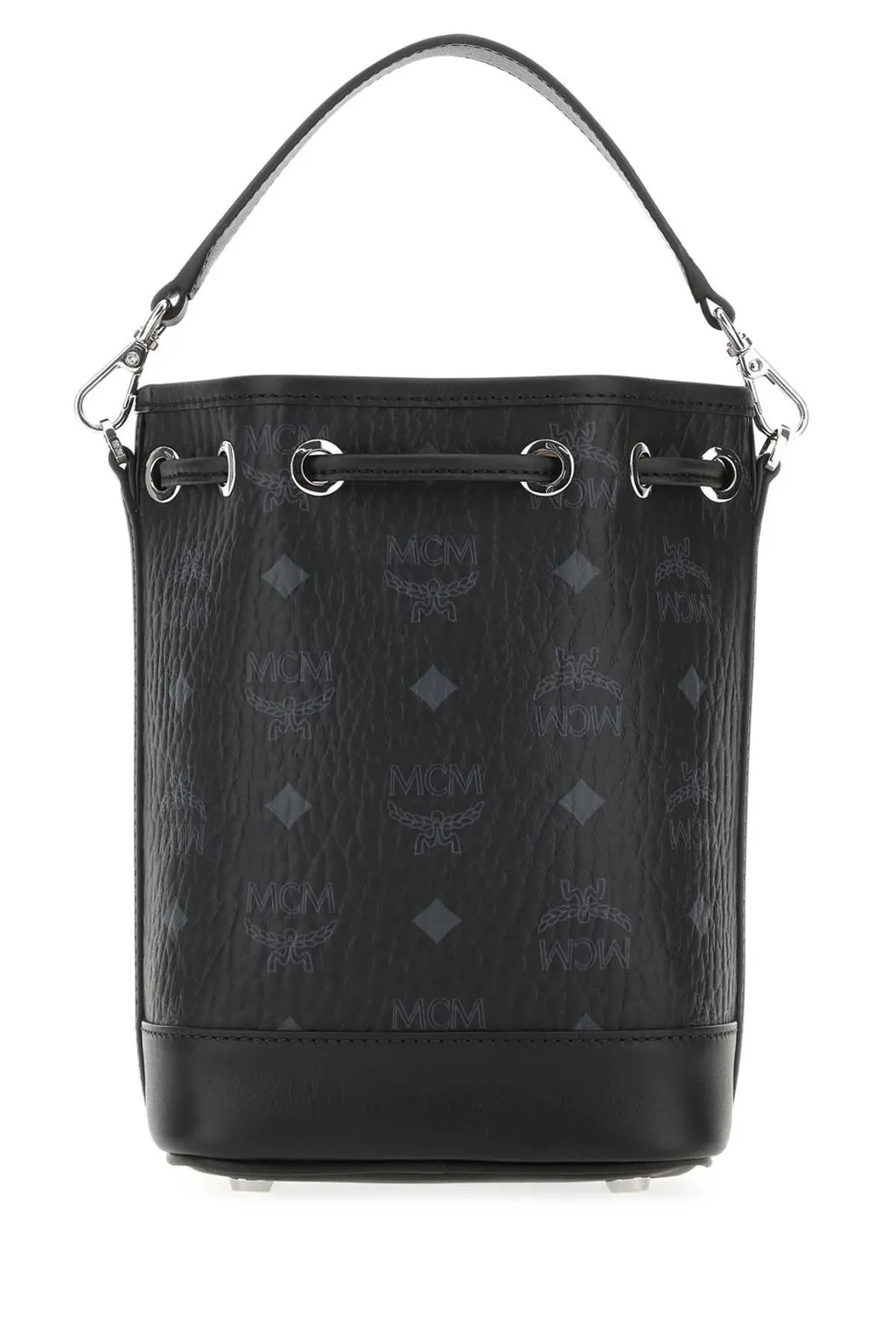 Allover Dessau Monogram Print Drawstring Mini Bucket Bag