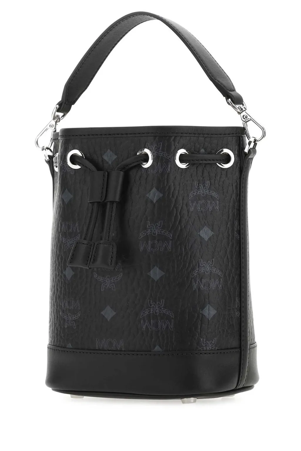 Allover Dessau Monogram Print Drawstring Mini Bucket Bag