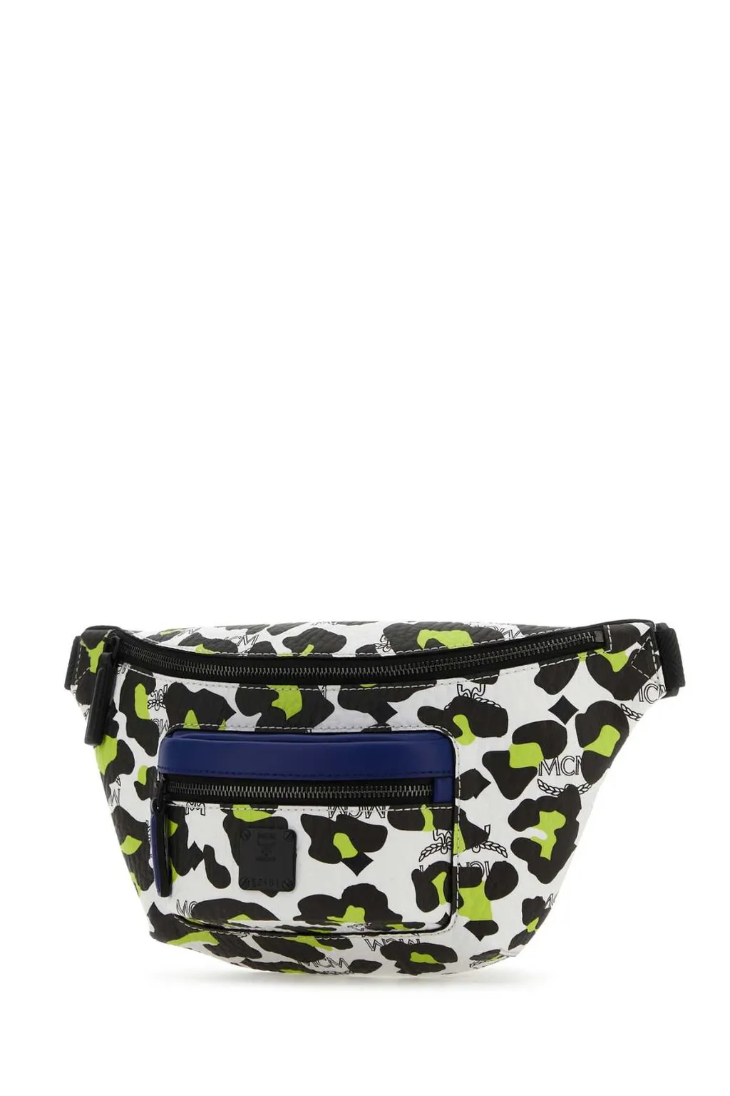 Leopard Printed Zipped Belted Bag