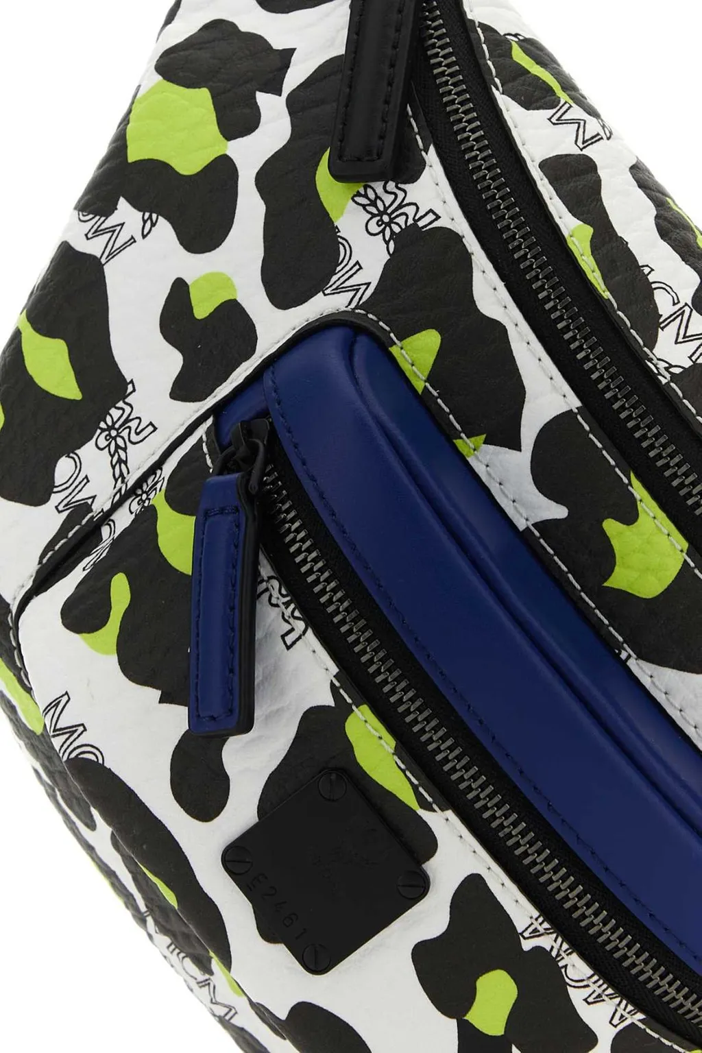 Leopard Printed Zipped Belted Bag