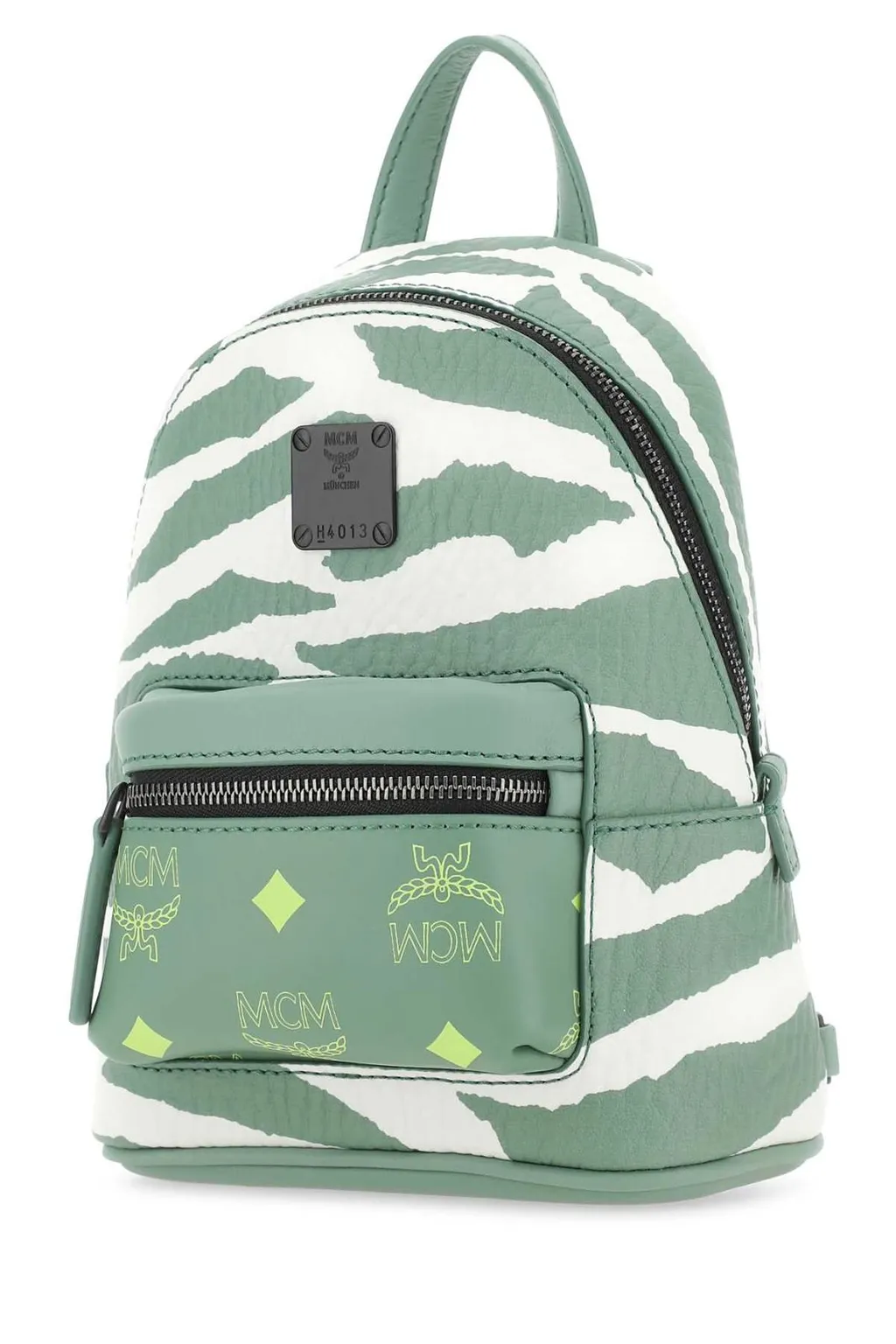 Animal Printed Logo Patch Detailed Backpack