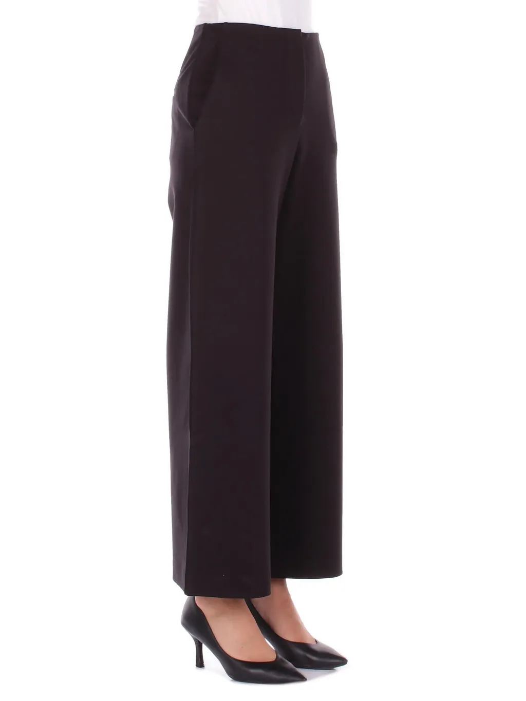 Wide-Leg Tailored Trousers