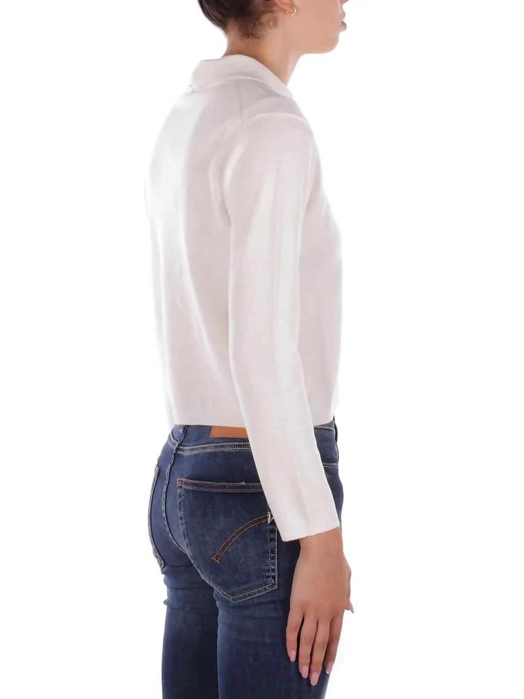 V-Neck Knitted Polo Shirt