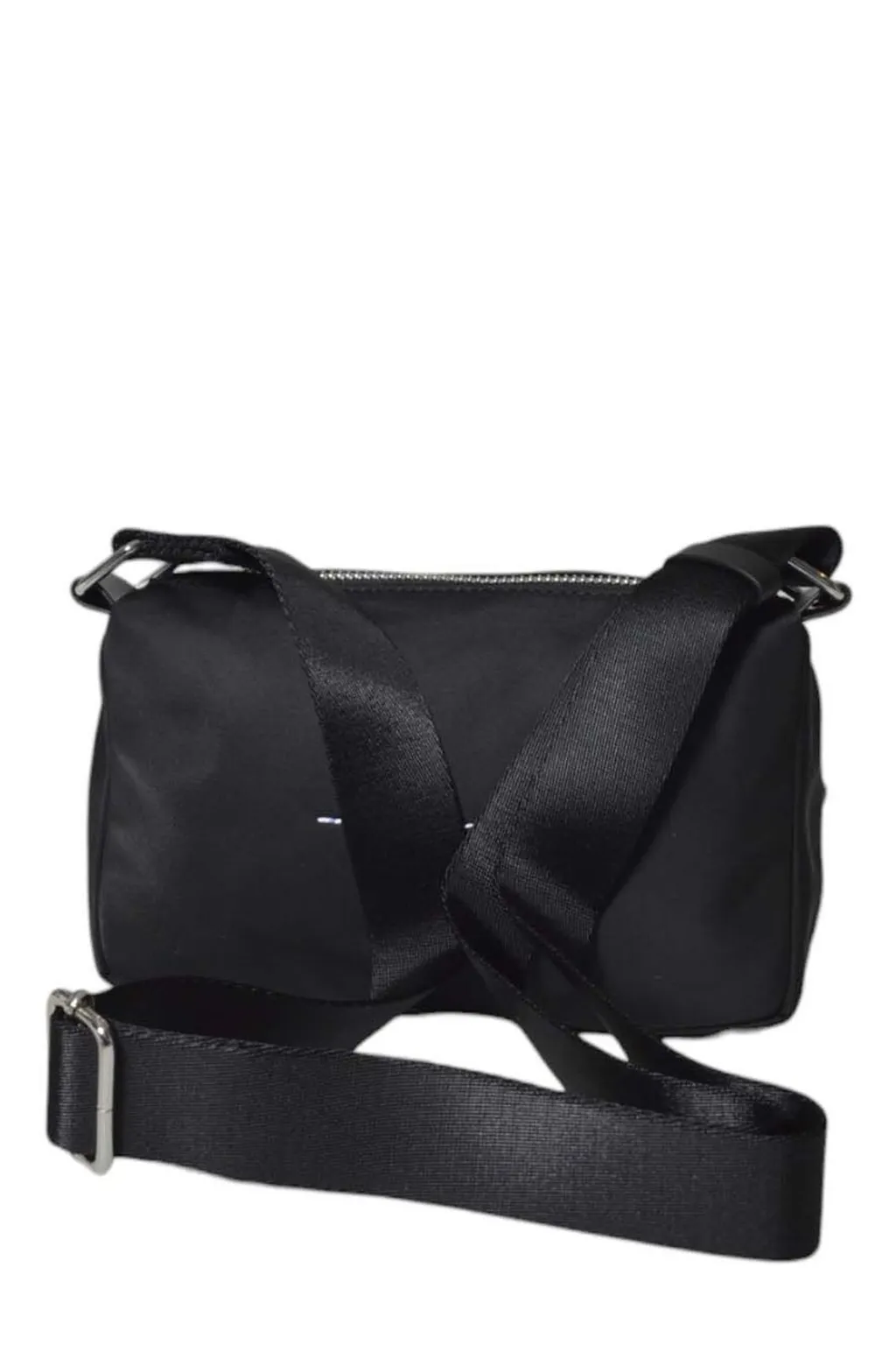 Number Patch Zipped Crossbody Bag