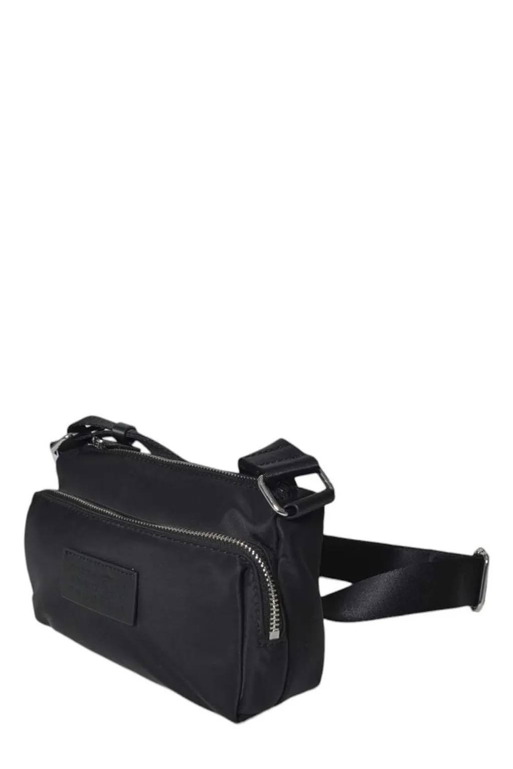 Number Patch Zipped Crossbody Bag