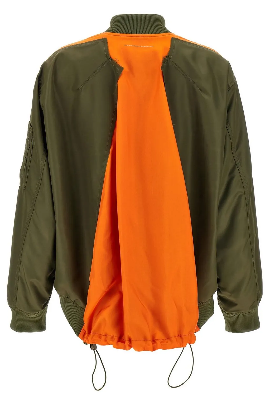 Drawstring Hem Zip-Up Jacket